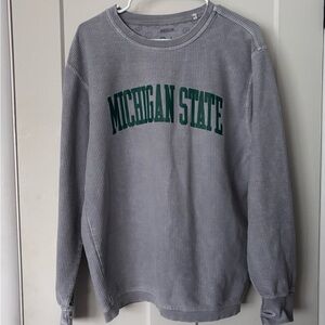 Gray Michigan State Crewneck